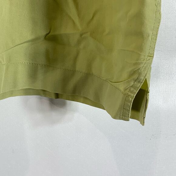 BANANA REPUBLIC Men's Green Solid Stretch Button-Up Short Sleeve Shirt SZ XL - Picture 9 of 10